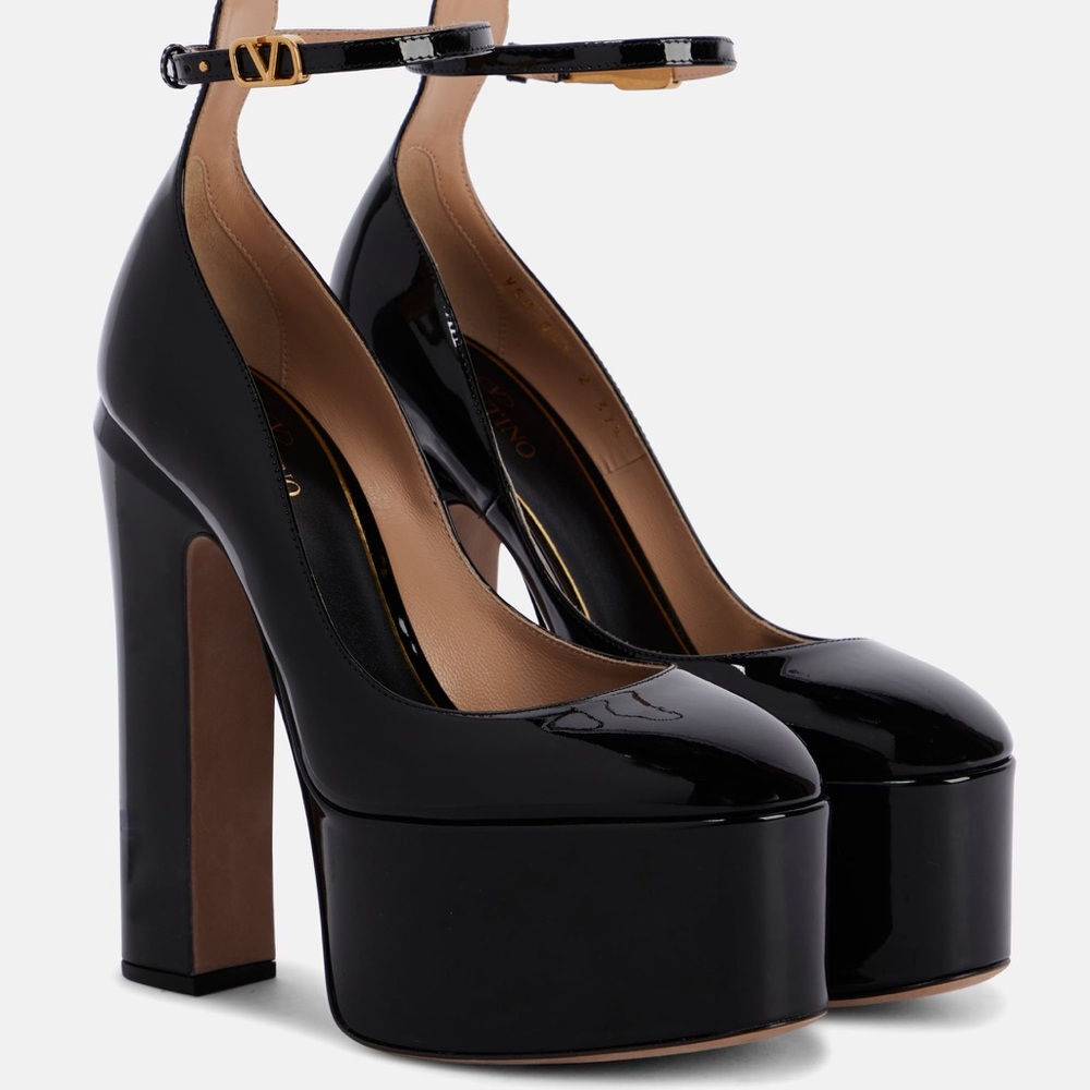Valentino Tan-Go 155 leather platform pumps